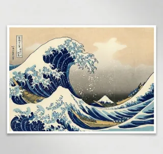 Poster La Grande Onda di Kanagawa Hokusai