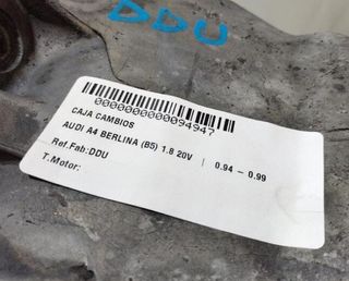 Caja cambios audi ddu a4 berlina (b5) 1.8 94947