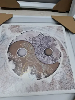 Set 4 Cuadros DekoArte Yin Yang Decoración