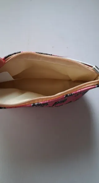 Neceser Angela estampado cebra rosa