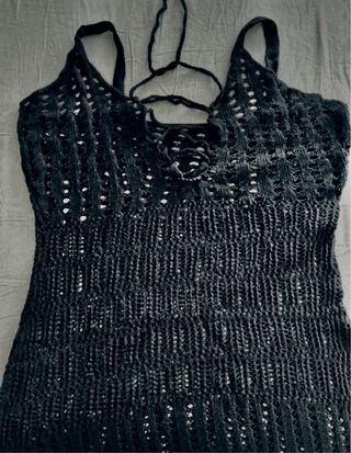 Vestido de punto crochet