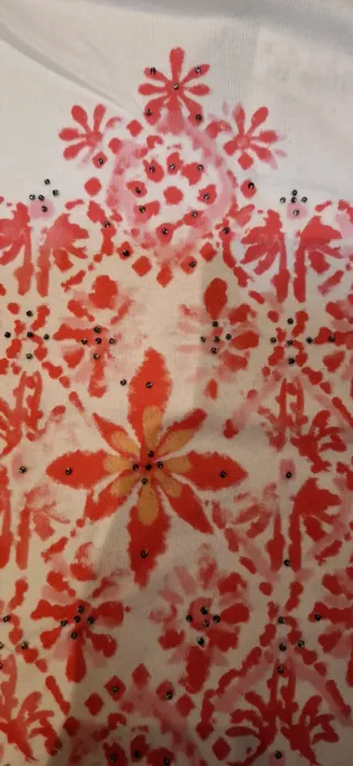 Camiseta Cortefiel Talla XL Estampado Floral