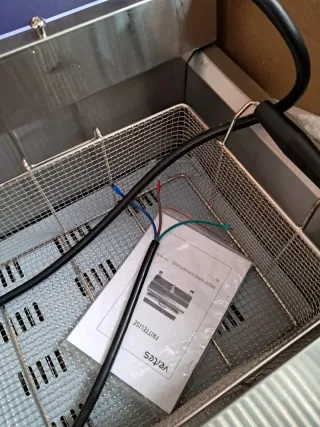 VERTES Freidora Acero Inoxidable 28L, 4500W