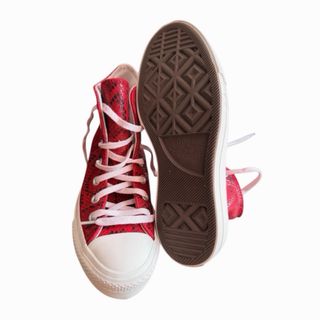 Converse Rojas Piel Serpiente T. 36.5