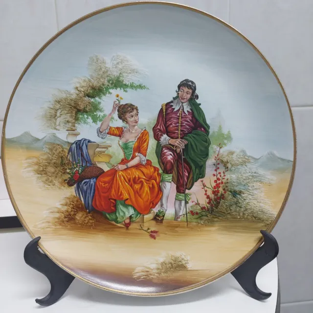 Plato decorativo escena Fragonard