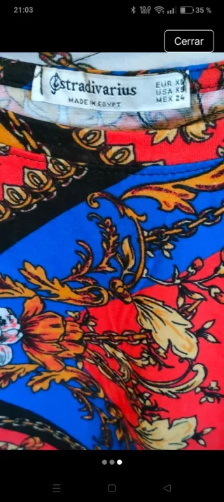 Blusa Stradivarius XS Estampada