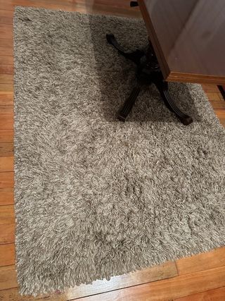 Alfombra Shaggy Beige y Marrón