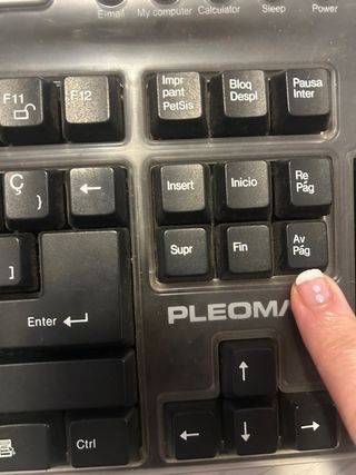 Teclado Samsung Corporation Pleomax Gris y Negro