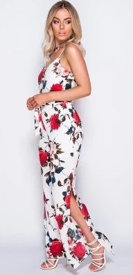 Mono Nuevo Largo Blanco Flores