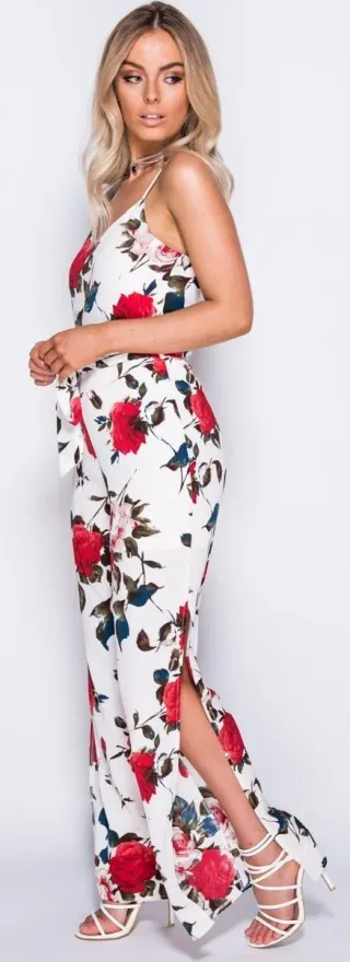 Mono Nuevo Largo Blanco Flores