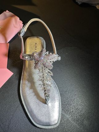 Sandali gioiello argento Tg 36