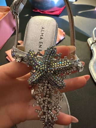 Sandali gioiello argento Tg 36