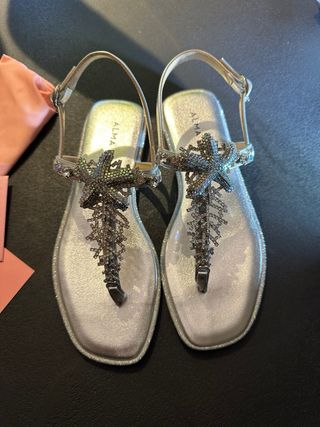 Sandali gioiello argento Tg 36