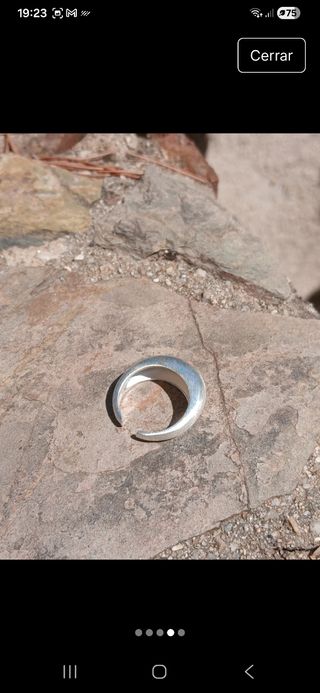 Anillo de plata maciza