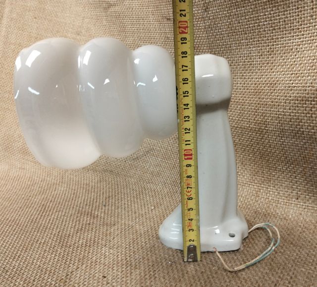 Aplique Pared Cerámica Cristal Opalina Vintage