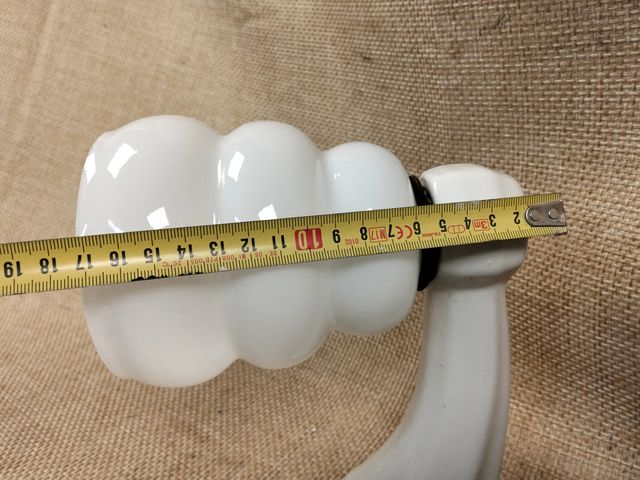 Aplique Pared Cerámica Cristal Opalina Vintage