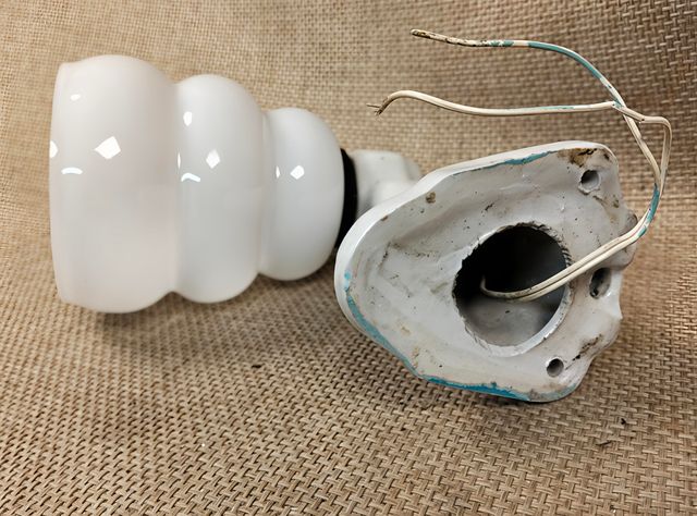 Aplique Pared Cerámica Cristal Opalina Vintage