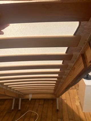 Somier doble de 80 x80: 160x2de largo. Ikea