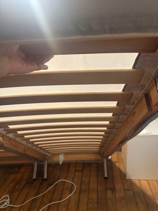 Somier doble de 80 x80: 160x2de largo. Ikea