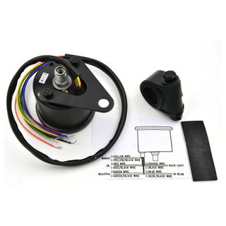 Velocímetro Moto Negro Mat Vintage Cafe Racer Brat