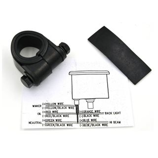 Velocímetro Moto Negro Mat Vintage Cafe Racer Brat