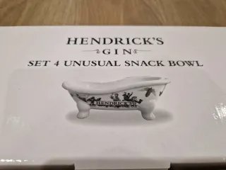 Set 4 Vasche da Bagno Aperitivo Hendrick's Snack Bowl