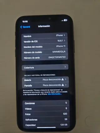 iPhone 11 128GB Negro
