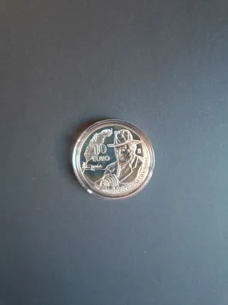 Moneda 10 Euro Antonio Machado 150 Aniversario