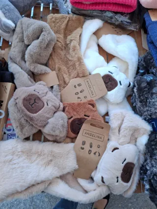 Bufandas de peluche para niña