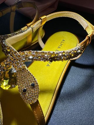 Sandali Alma en Pena 39 Oro e Giallo