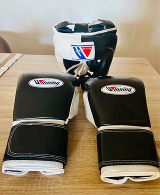 Kit Boxeo Guantes y Cascos