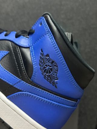 Nike Jordan 1 Mid Nero Blu 45.5