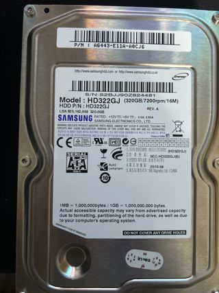 Disco Duro Samsung 320GB HD322GJ