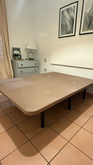 Base tapizada para colchón 140cm
