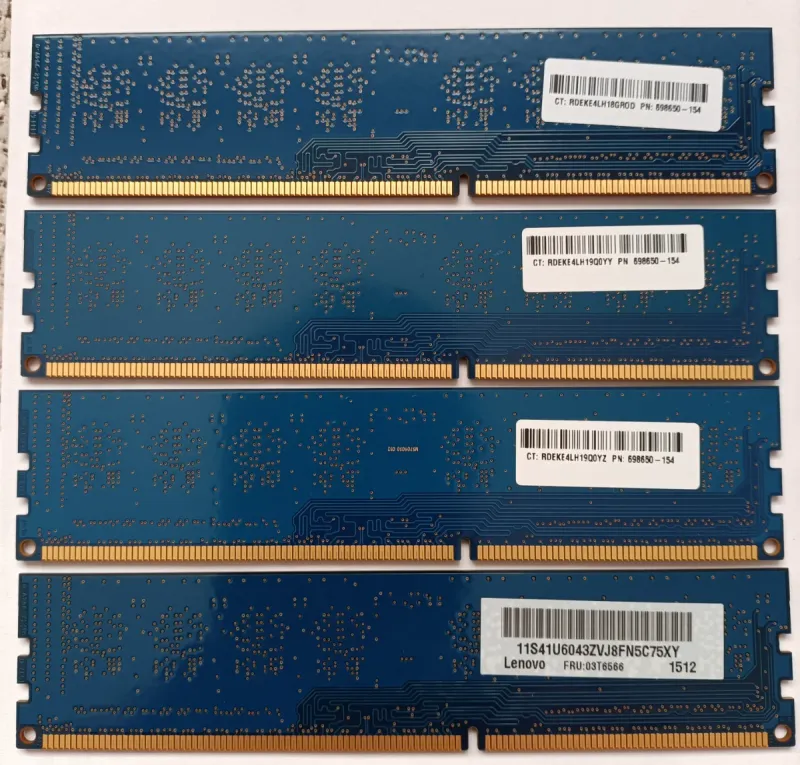 16Gb.4x SK hynix 4GB DDR3 PC3L-12800U Memorias RAM afbeelding 4
