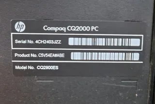 Ordenador de sobremesa Compaq Negro