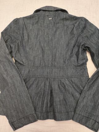 Blazer Jeans Cantão Azul - Novo