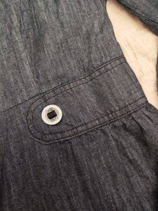 Blazer Jeans Cantão Azul - Novo