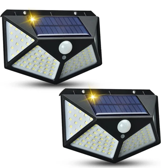 2 Faretti Solari LED Pannello Solare NEW