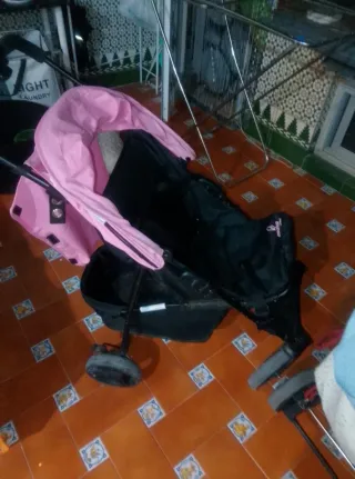 Carrito de paseo Asalvo rosa
