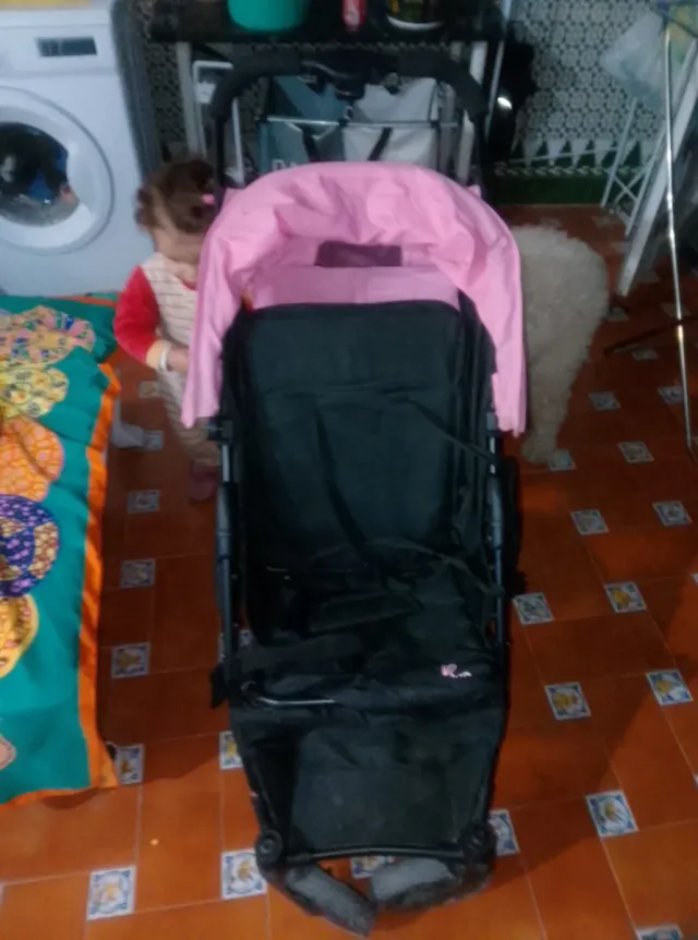 Carrito de paseo Asalvo rosa