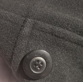 Tara Jarmon/ Abrigo de paño de lana negro 42