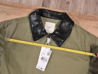 Chaqueta Mango Algodón Cuello Contraste