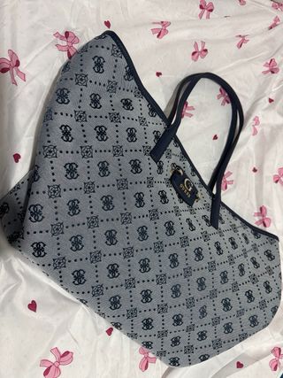Bolso Tote Guess Neda Large azul denim