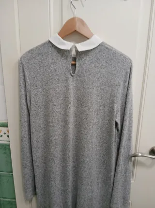 Vestido Lefties punto fino gris Talla L