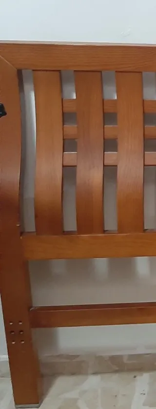 Cabecero de cama 135cm madera color miel