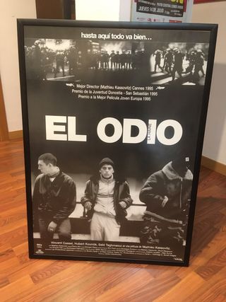 Cartel Película El Odio (La Haine) Enmarcado