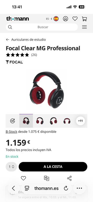 Focal Clear MG Professional NUEVOS