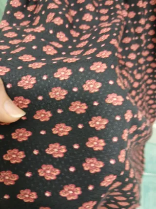 Vestido Bershka estampado flores M