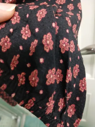 Vestido Bershka estampado flores M